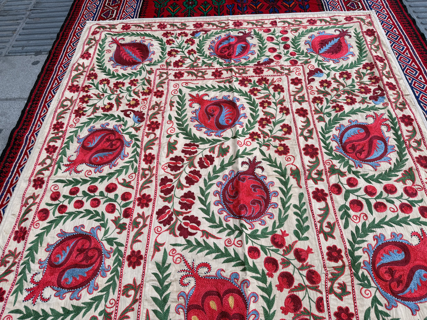 Suzani Hand Embroidered Silk