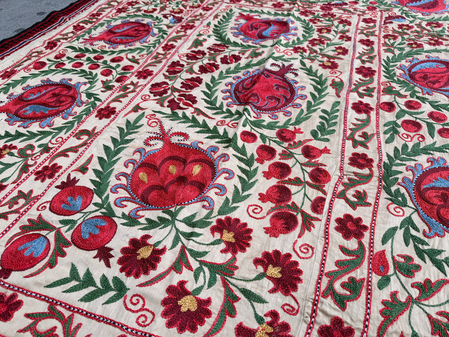 Suzani Hand Embroidered Silk