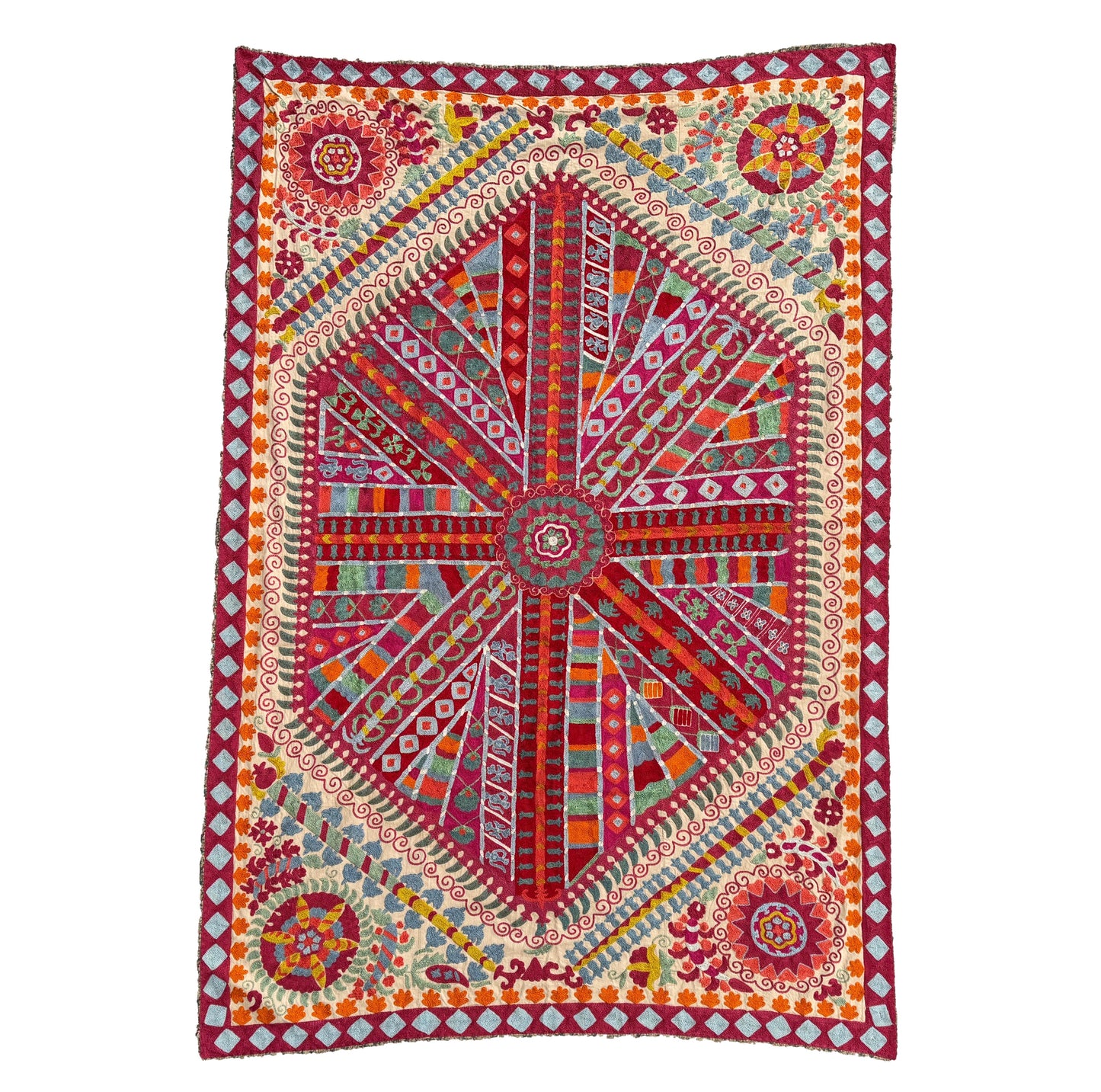 Suzani Hand Embroidered Silk