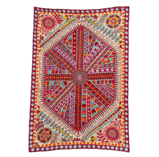 Suzani Hand Embroidered Silk