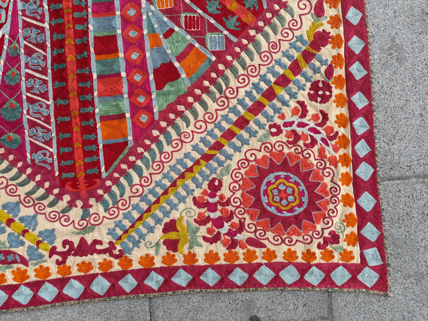 Suzani Hand Embroidered Silk