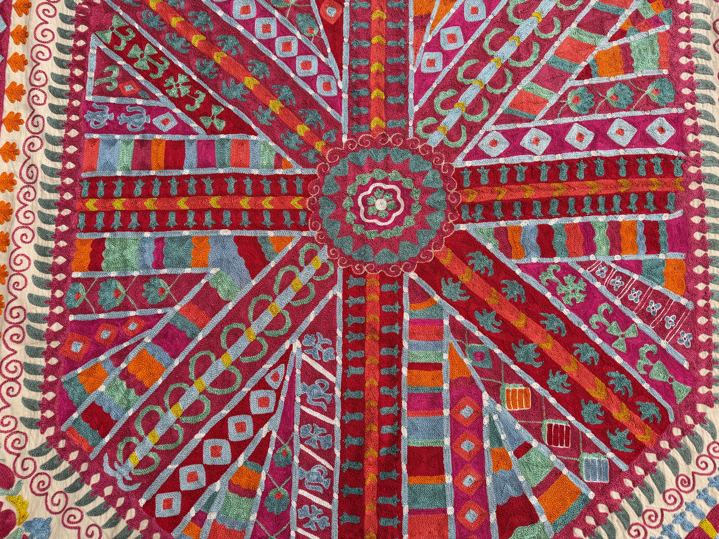 Suzani Hand Embroidered Silk