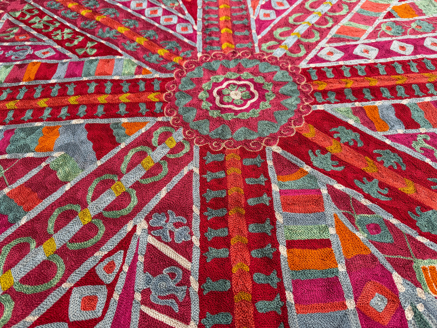 Suzani Hand Embroidered Silk