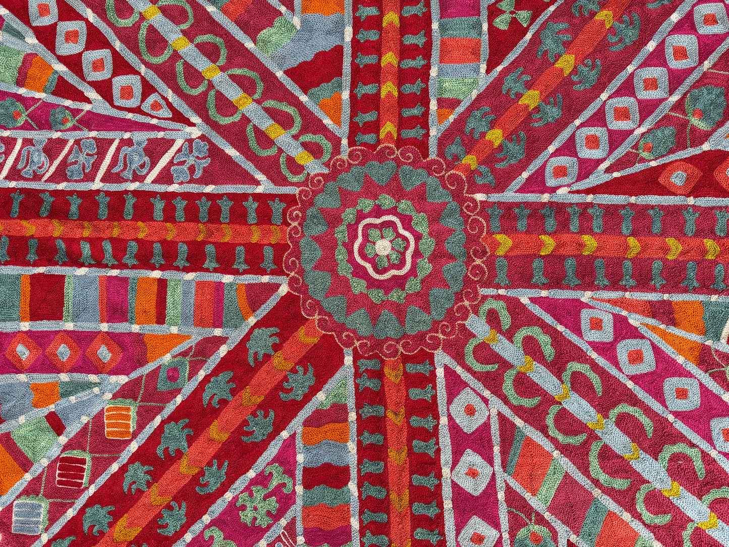 Suzani Hand Embroidered Silk