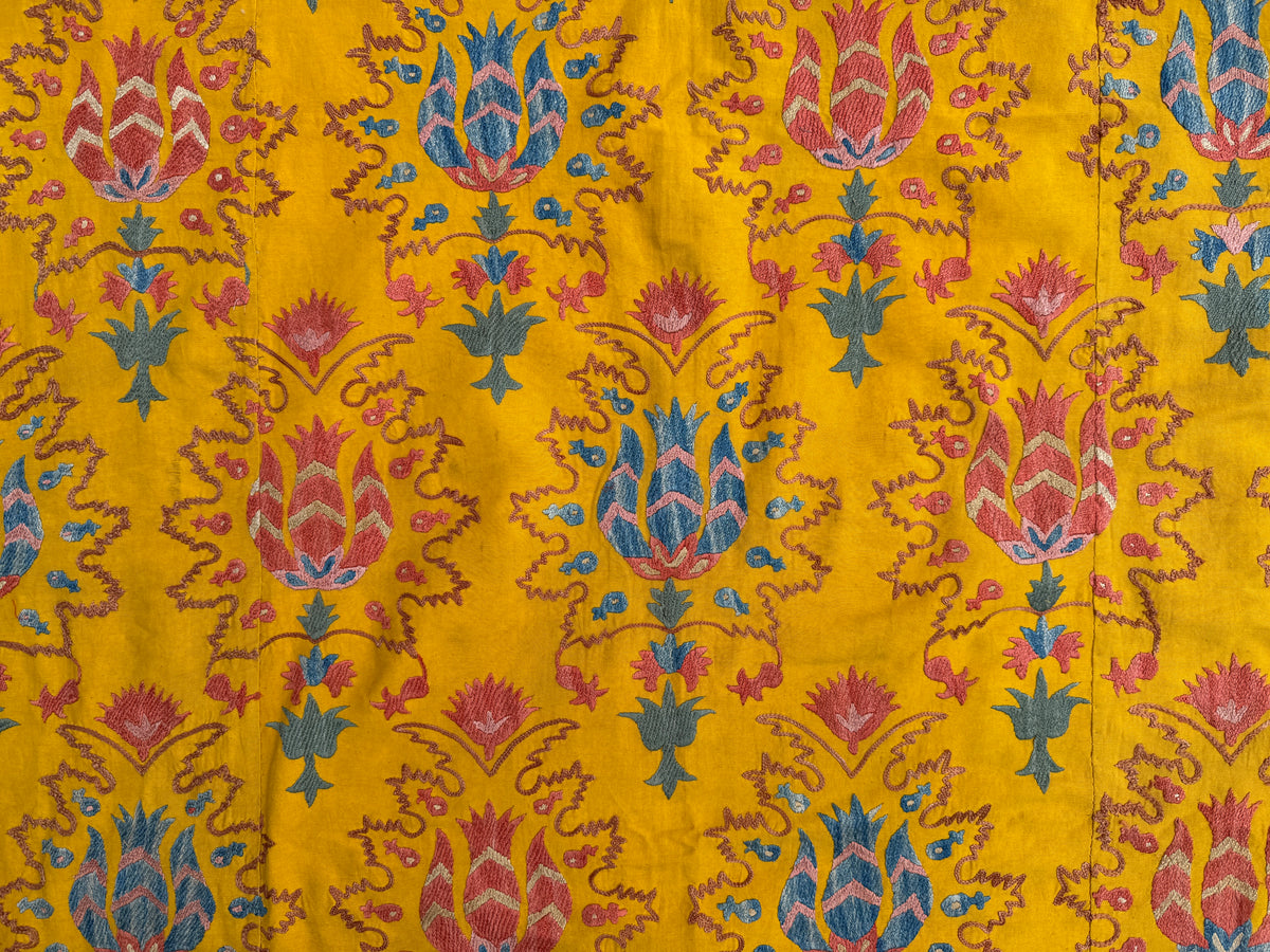 Vintage Silk Suzani Hand Embroidered