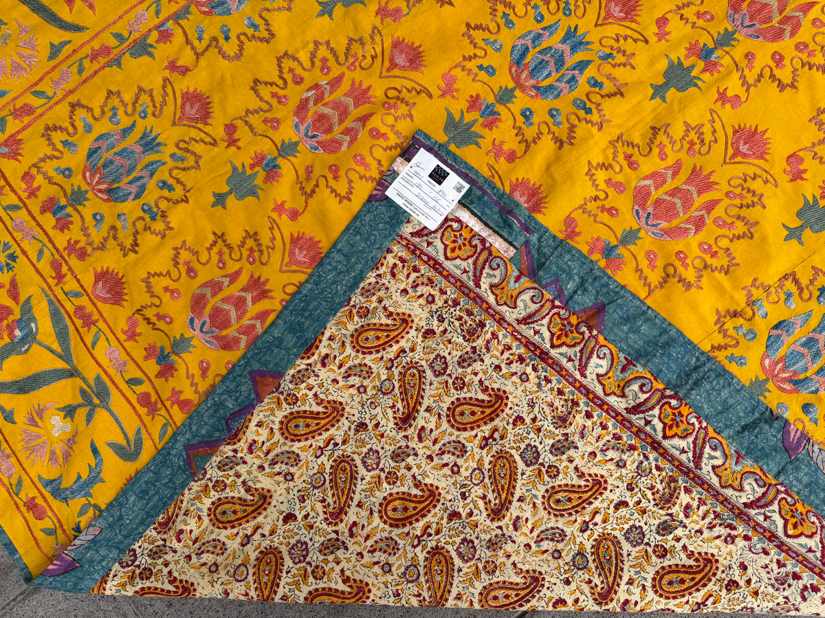 Vintage Silk Suzani Hand Embroidered