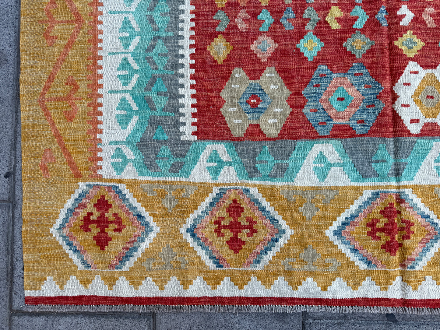 Classic Afghan Maimana Kilim 300x202cm