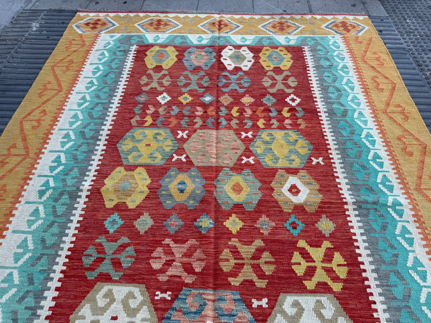 Classic Afghan Maimana Kilim 300x202cm
