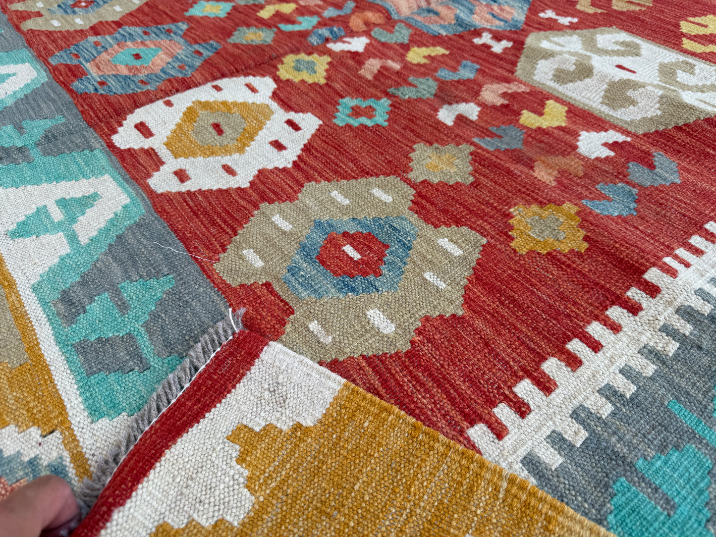 Classic Afghan Maimana Kilim 300x202cm