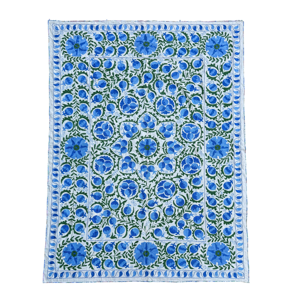 Vintage Silk Suzani Hand Embroidered