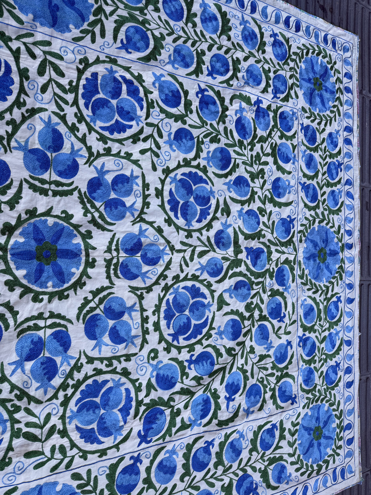 Vintage Silk Suzani Hand Embroidered