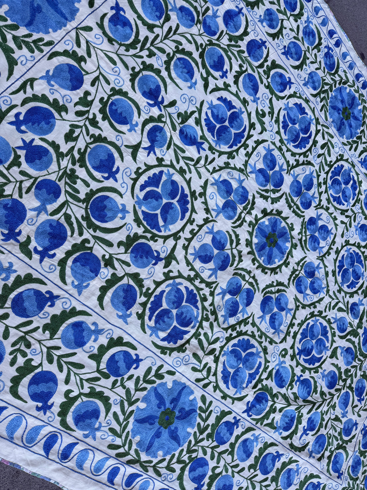 Vintage Silk Suzani Hand Embroidered