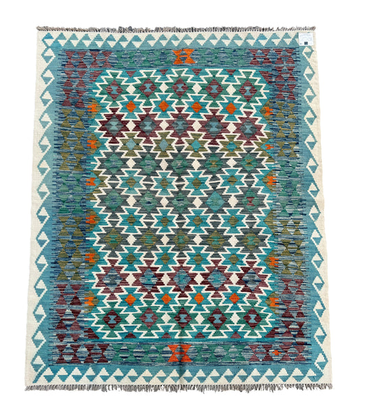 Classic Afghan Maimana Kilim 194x158cm