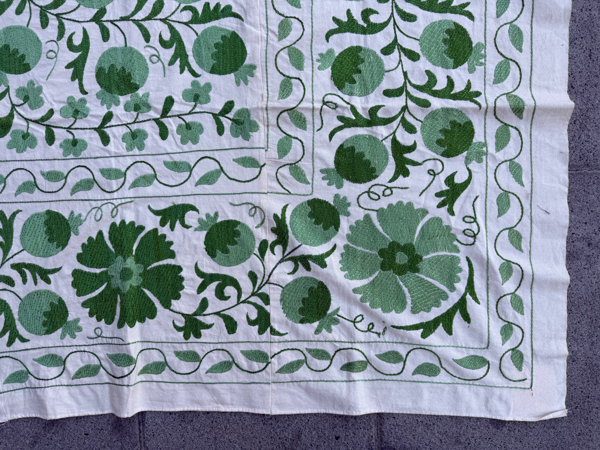 Vintage Silk Suzani Hand Embroidered