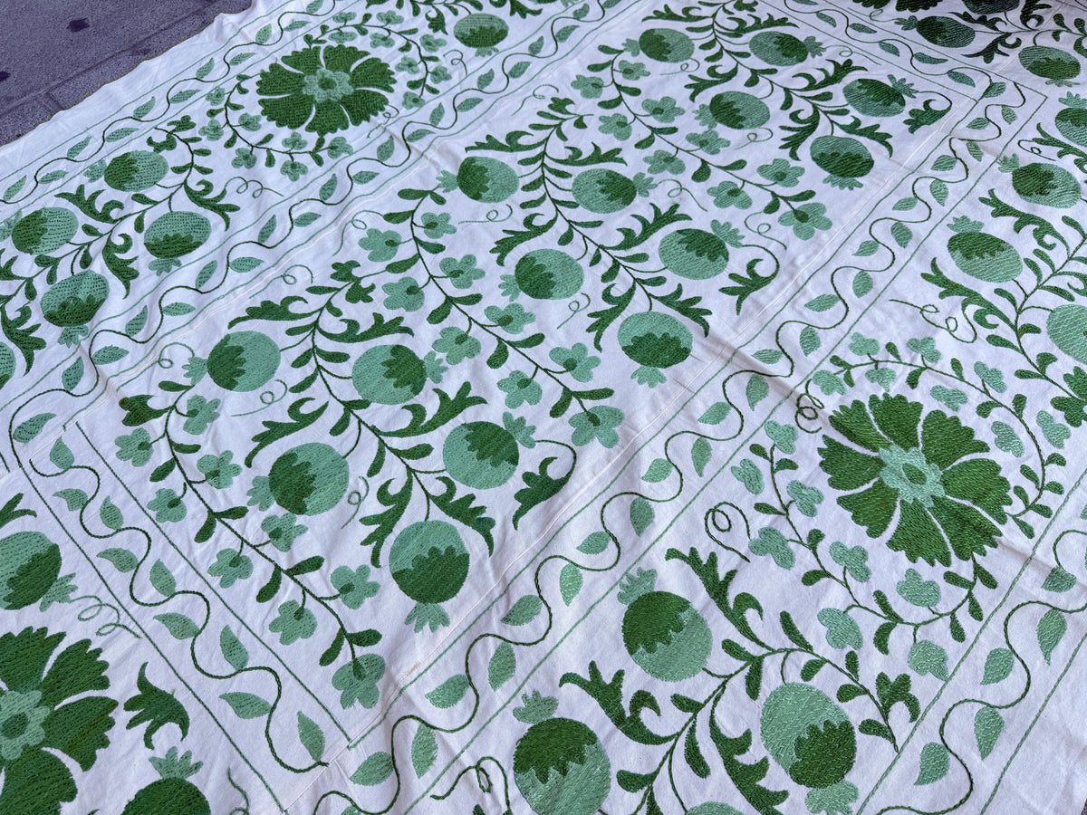 Vintage Silk Suzani Hand Embroidered