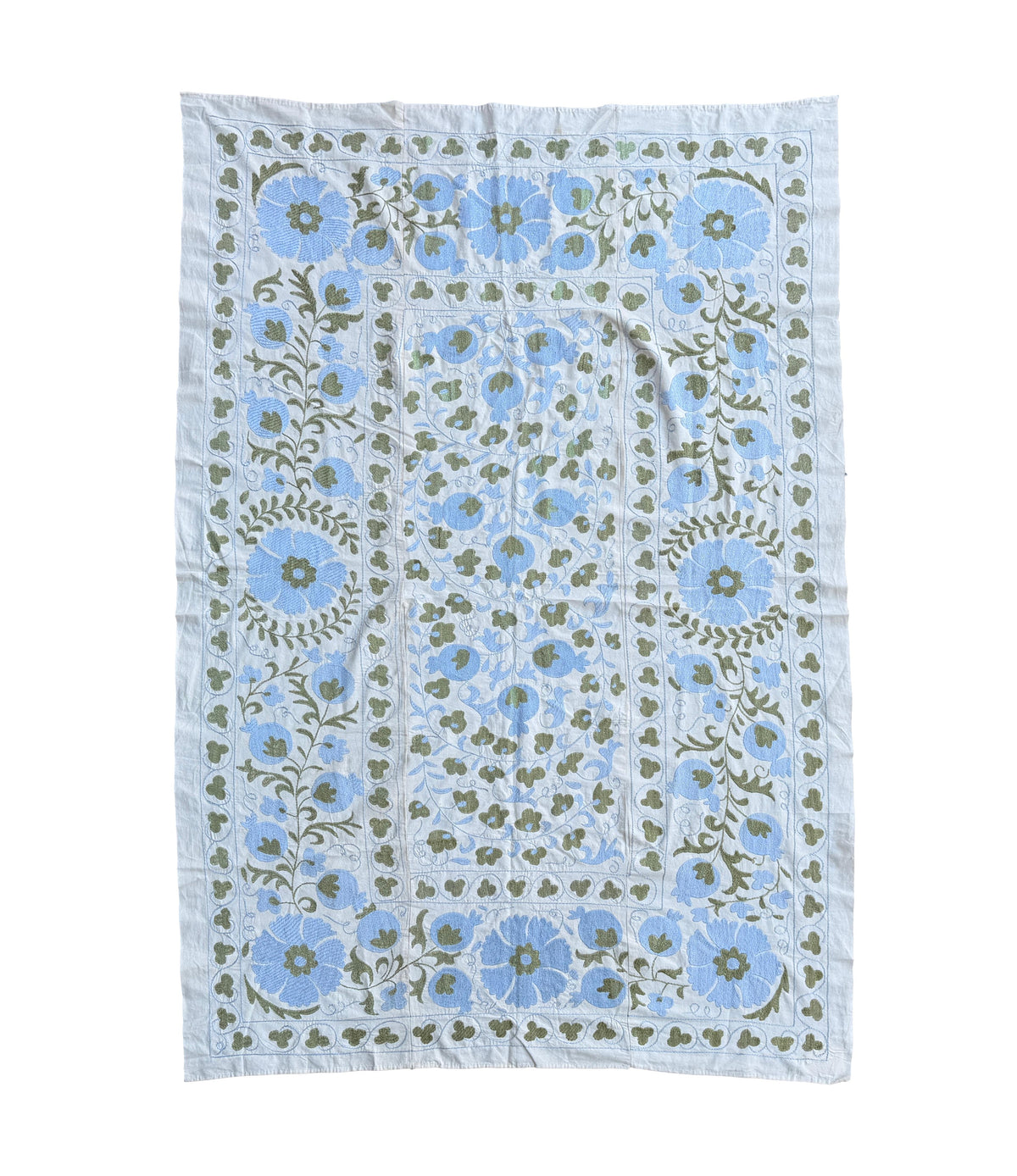 Vintage Silk Suzani Hand Embroidered