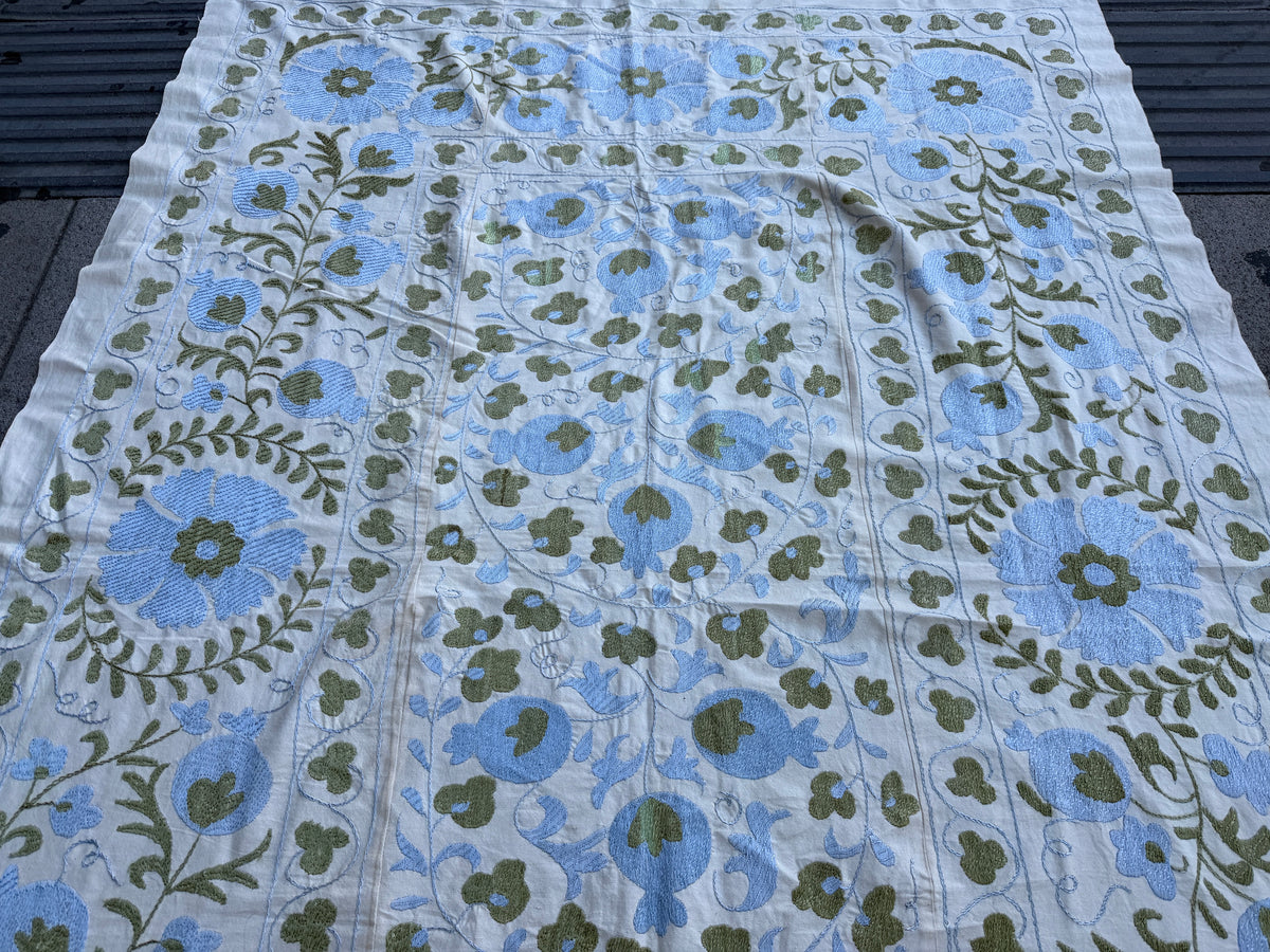 Vintage Silk Suzani Hand Embroidered