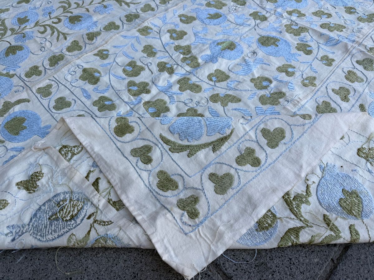 Vintage Silk Suzani Hand Embroidered