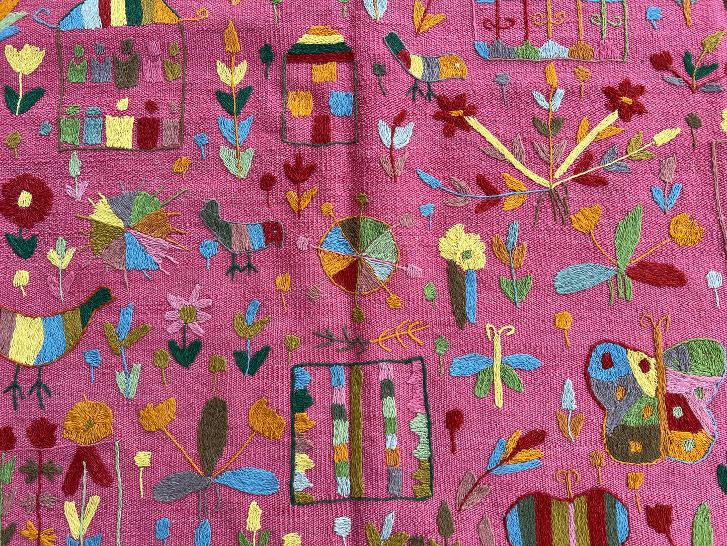 Suzani Vintage Embroidered Kilim
