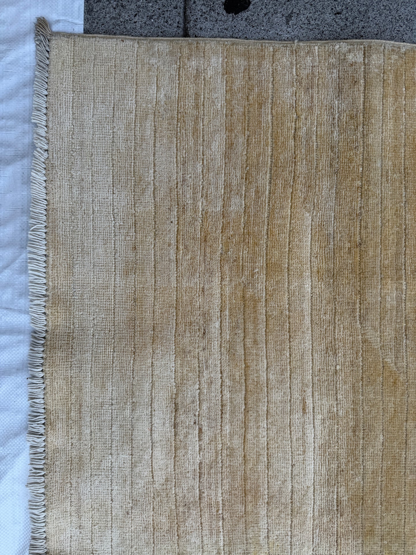 Plain Beige Rug (165x140cm)