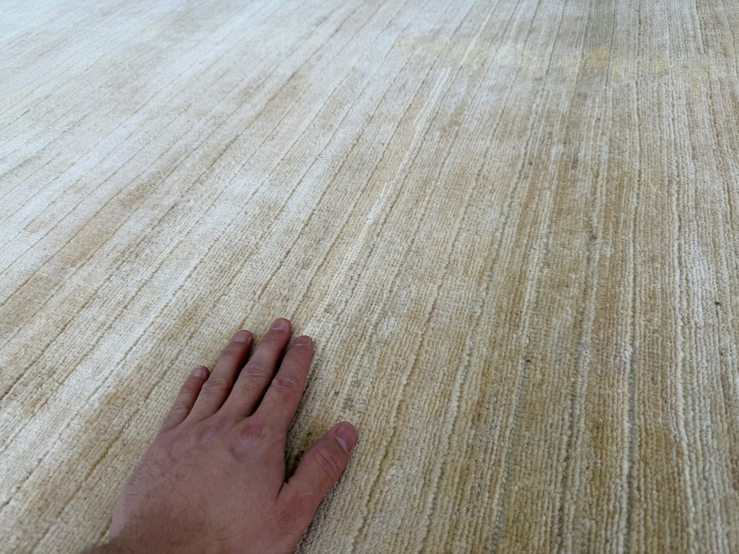 Plain Beige Rug (165x140cm)