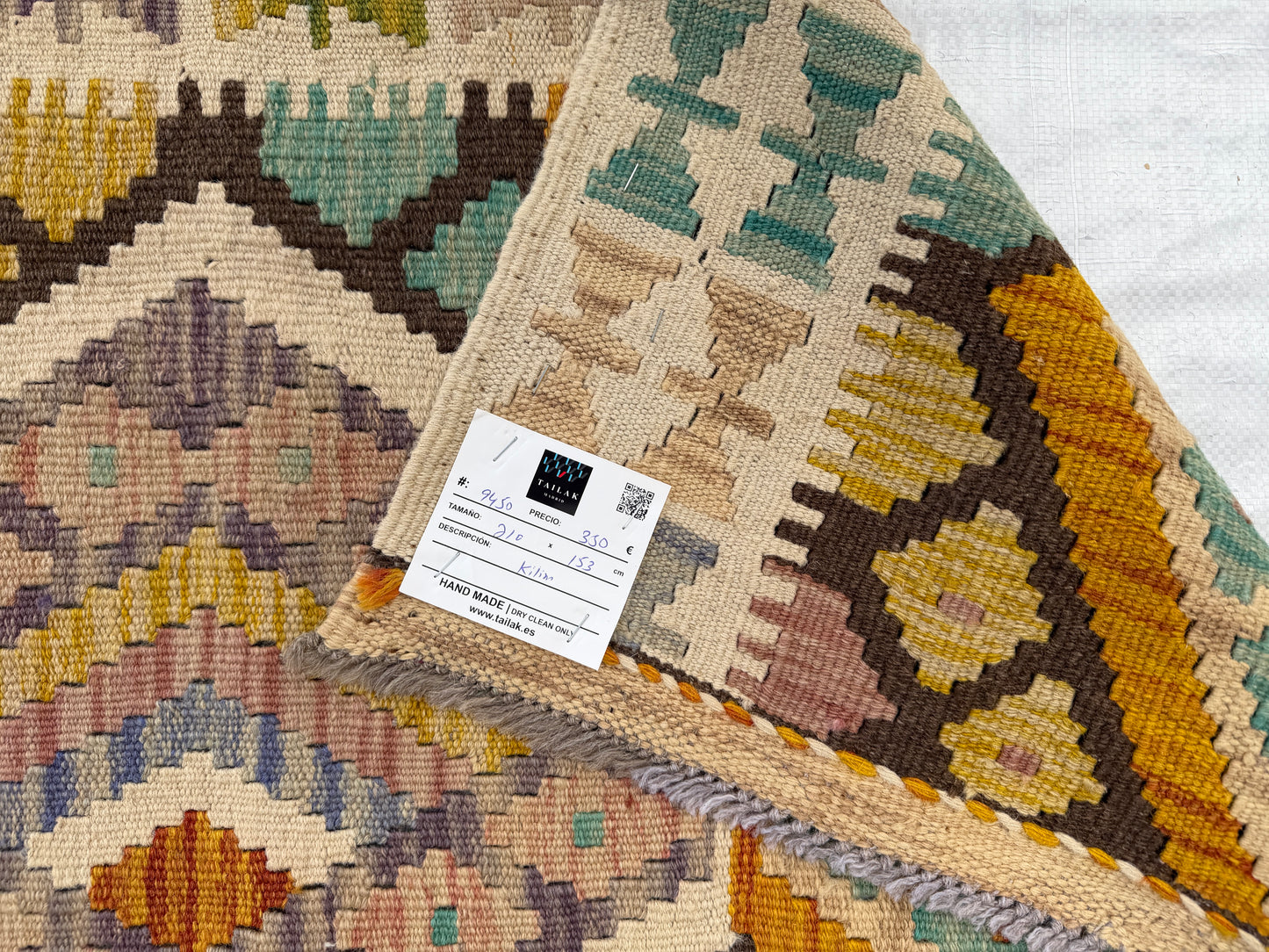 Classic Afghan Maimana Kilim 210 x 153cm