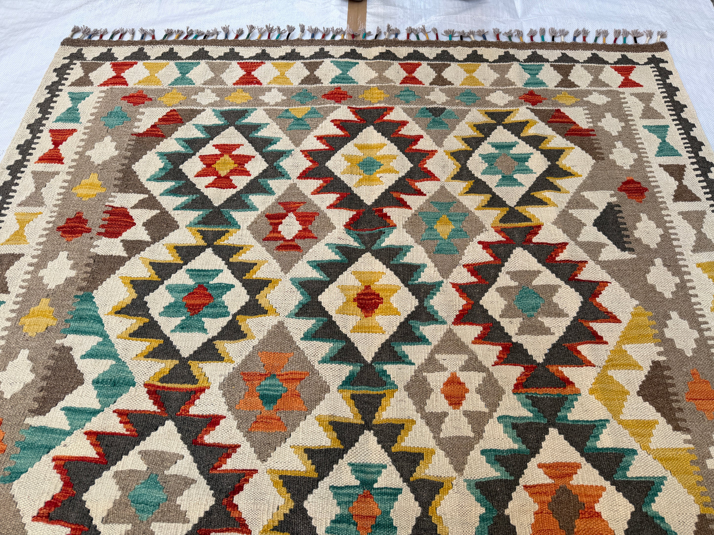 Classic Afghan Maimana Kilim 212 x 153cm