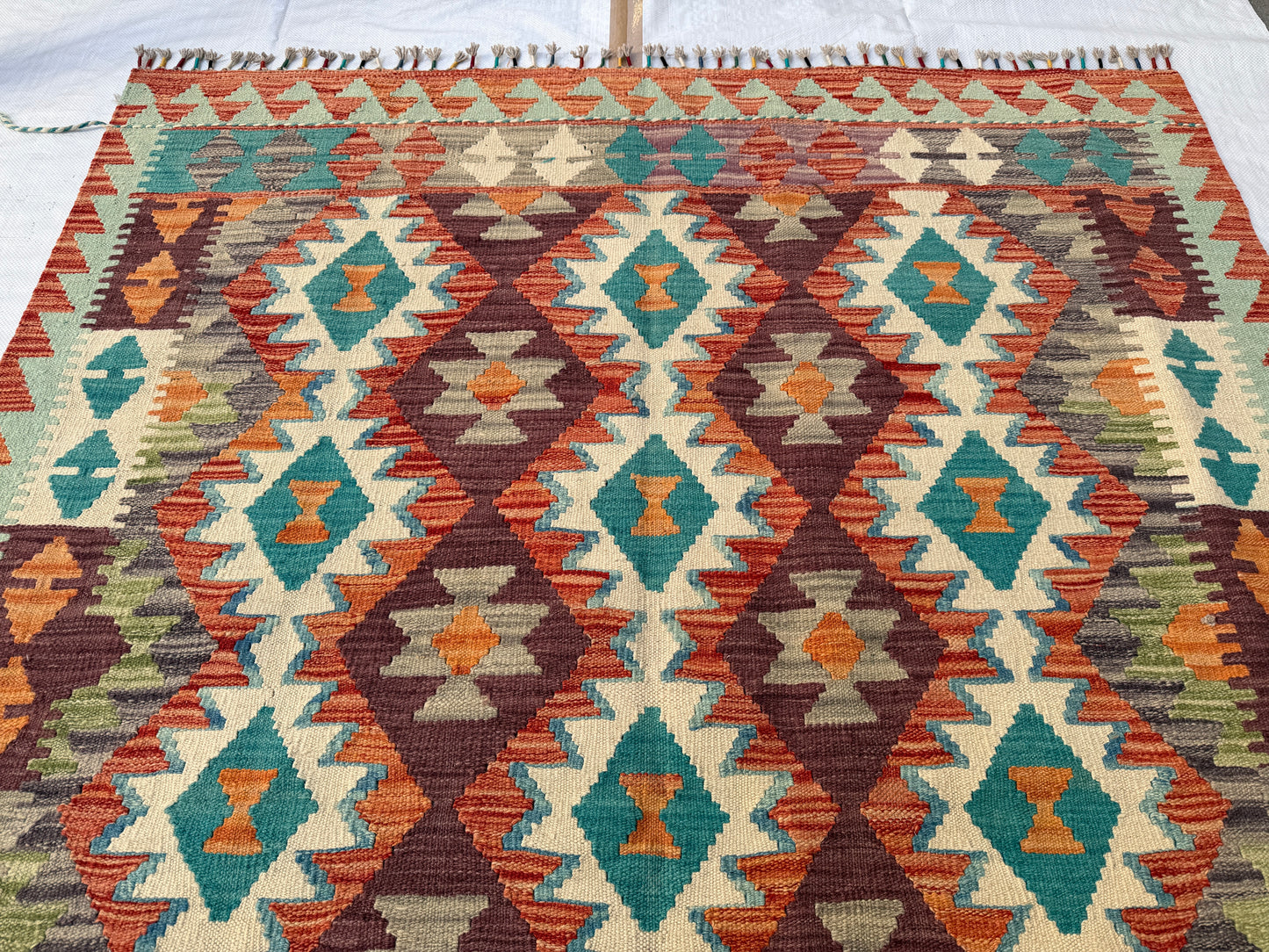 Classic Afghan Maimana Kilim 200 x 153cm