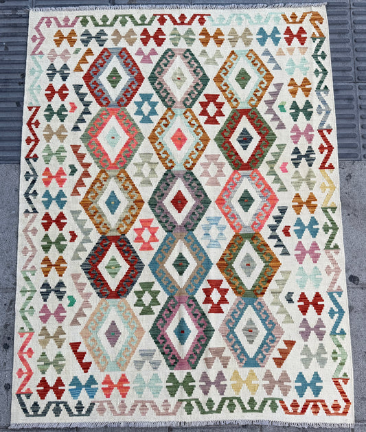Classic Afghan Maimana Kilim 200x152cm