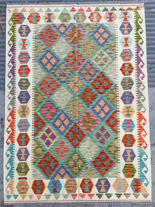 Classic Afghan Maimana Kilim 210x150cm