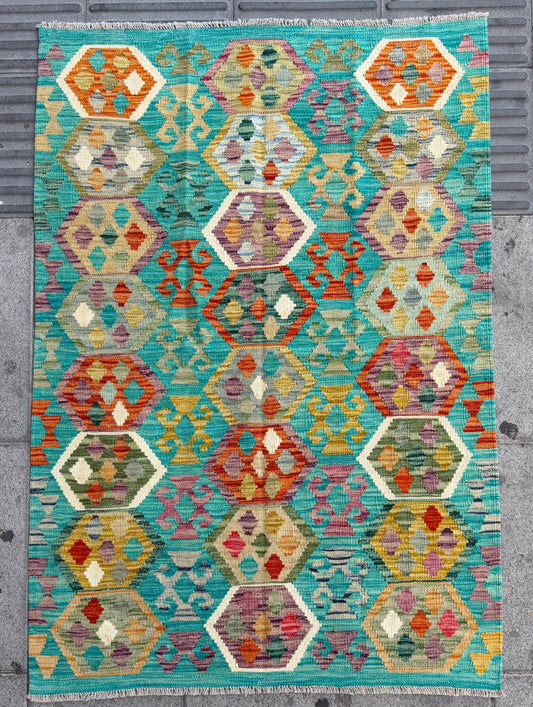 Classic Afghan Maimana Kilim 177x123cm