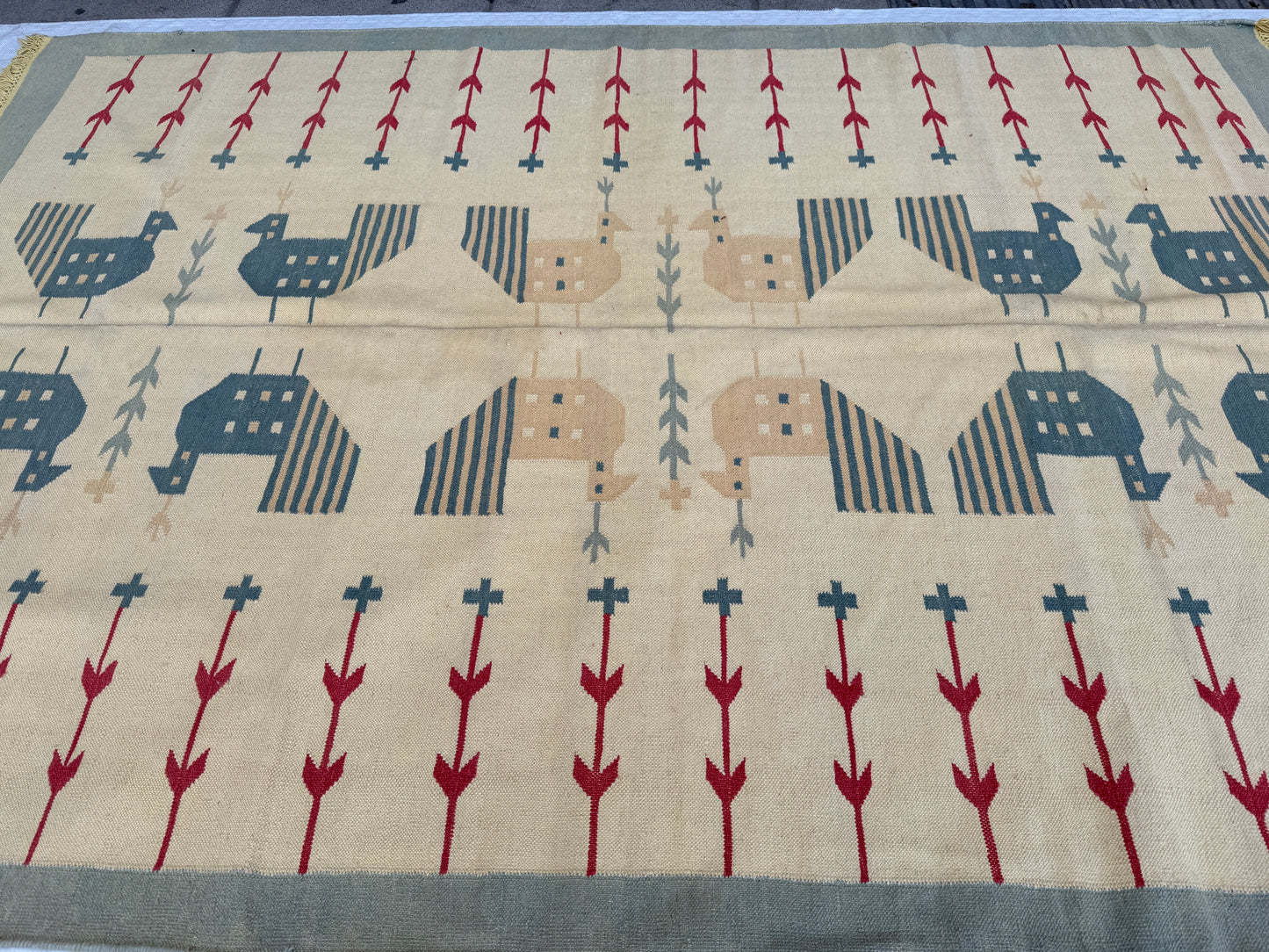 Contemporary design Kilim 262x183cm