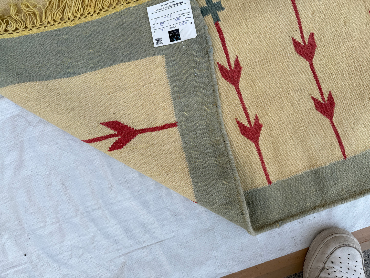 Contemporary design Kilim 262x183cm