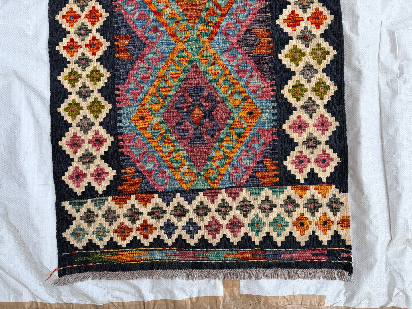 Classic kilim Runner 382 x 85cm