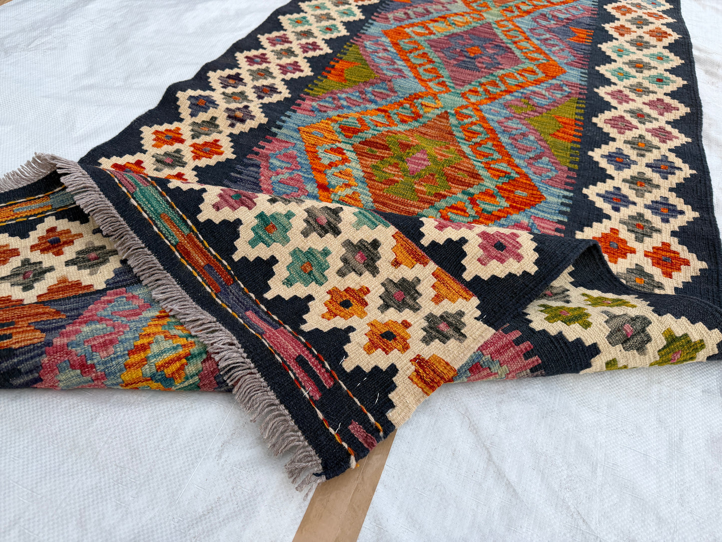 Classic kilim Runner 382 x 85cm