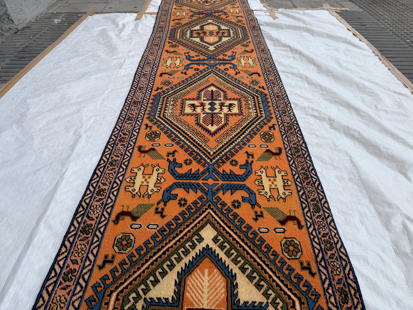 Oriental Rug Runner 375 x 73cm