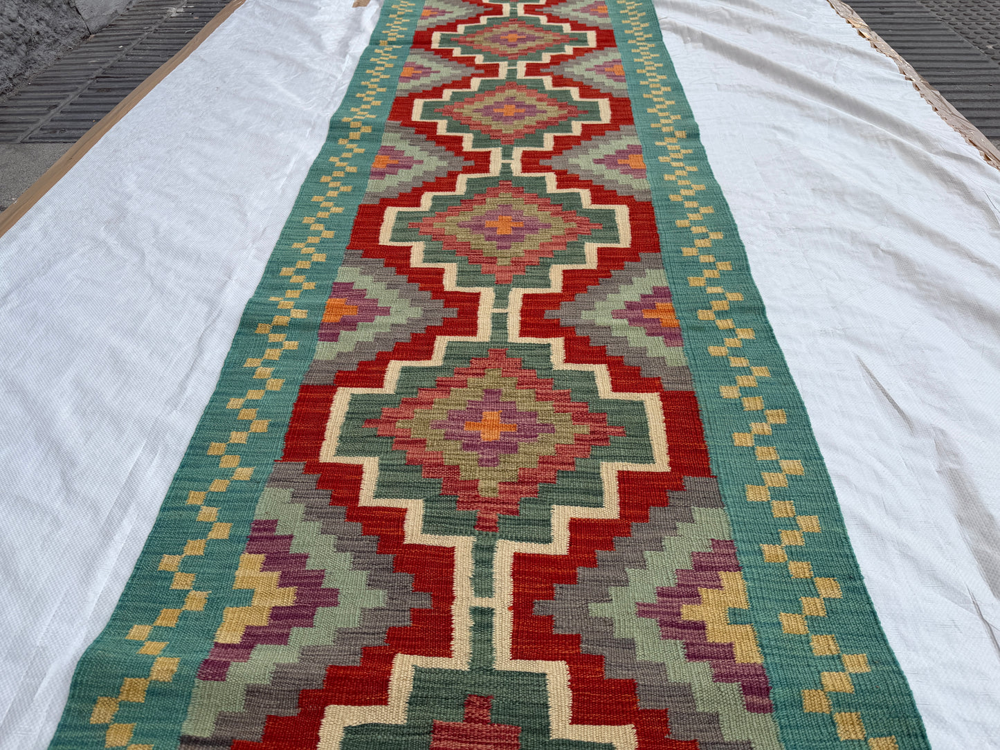 Afghan Miamana kilim Runner 490x84cm.