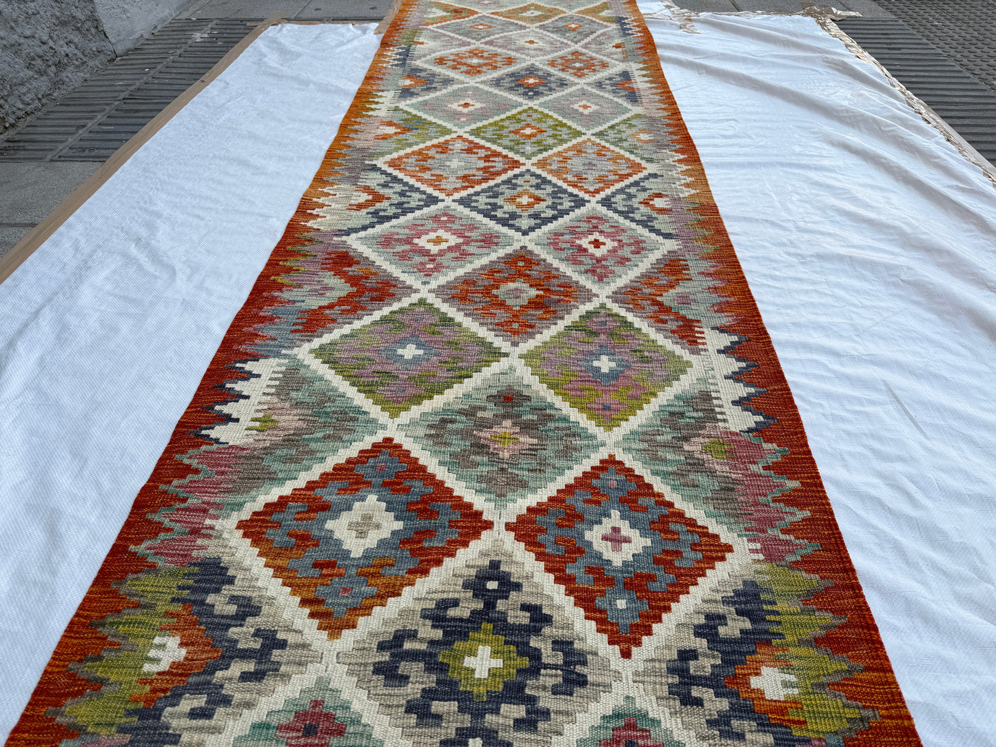 Afghan Miamana kilim Runner 510x90cm.
