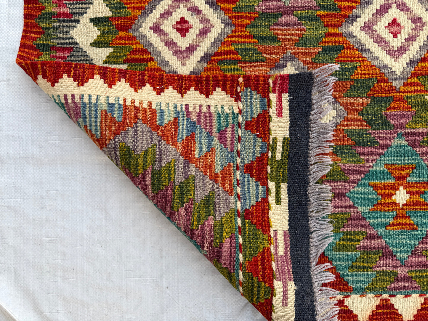 Afghan Miamana kilim Runner 485x75cm.