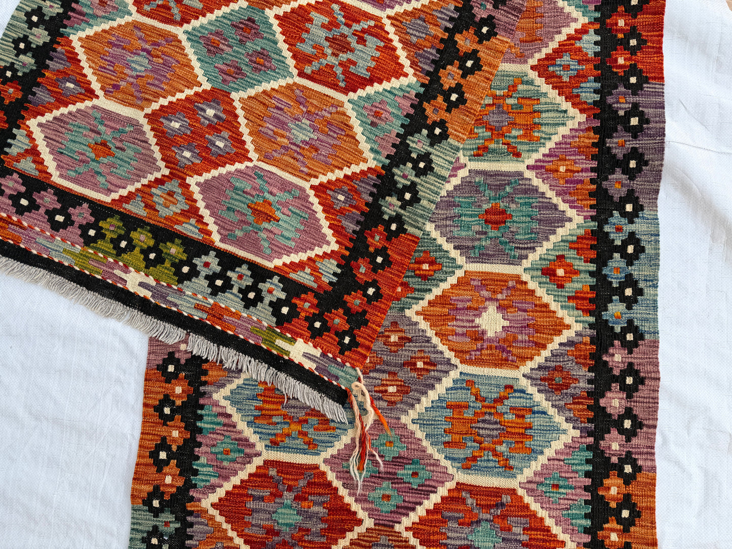 Afghan Miamana kilim Runner 480x85cm.