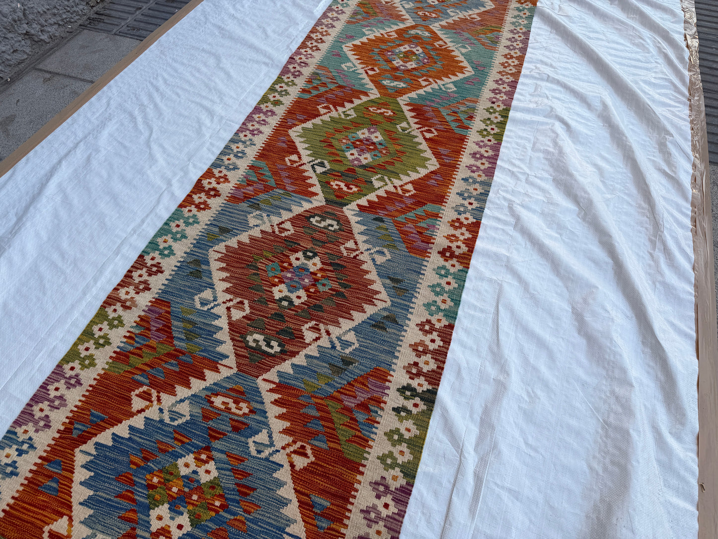 Classic kilim Runner 385 x 86cm