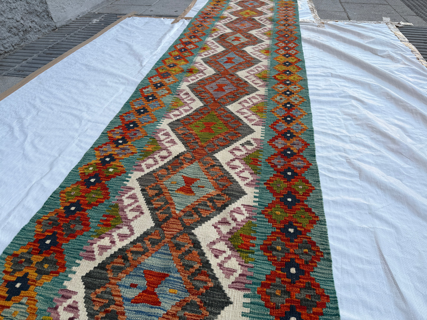 Classic kilim Runner 380 x 80cm