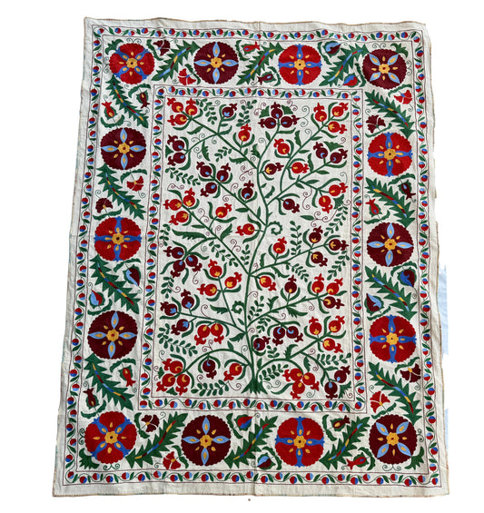 Suzani Hand Embroidered Silk