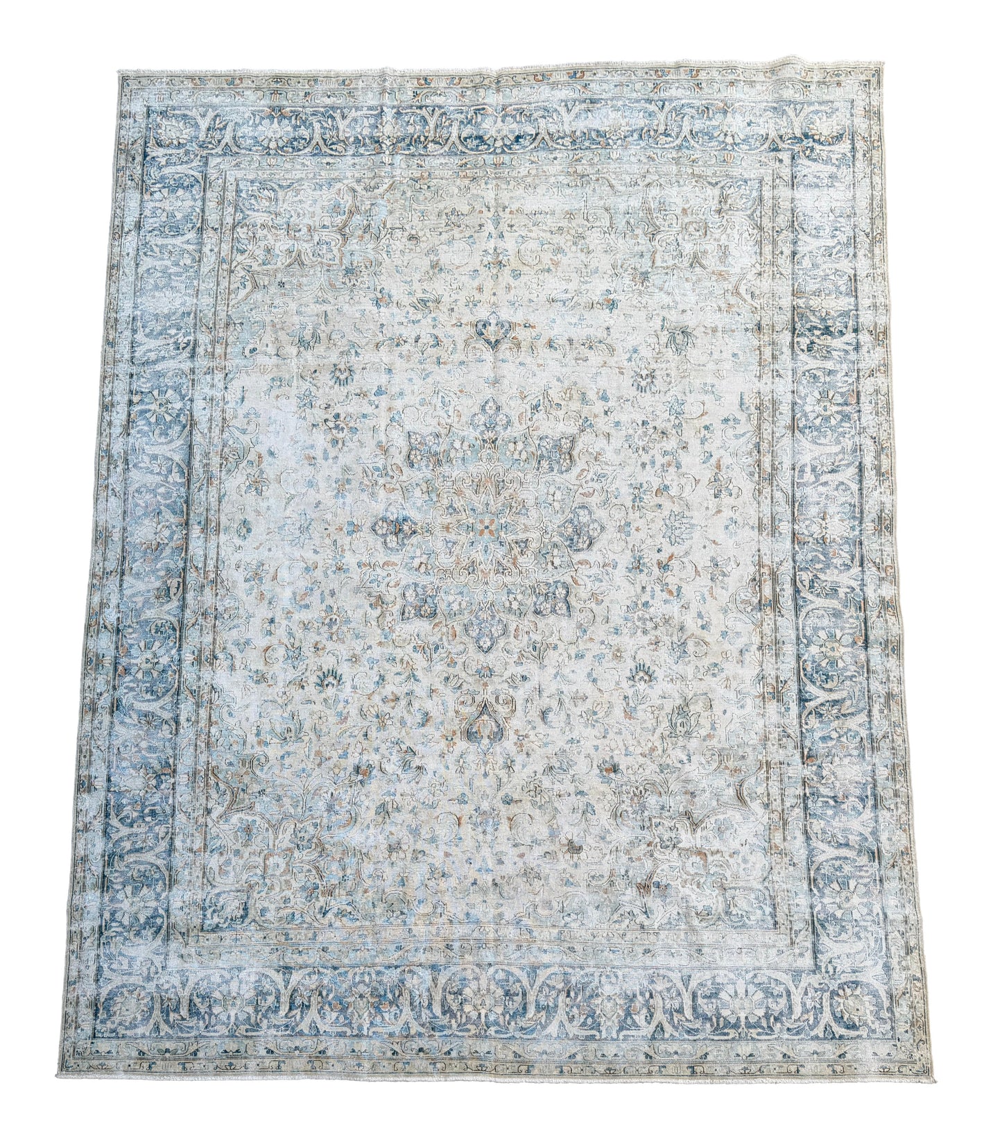 Overdyed Vintage Hand knotted Rug (330x251cm)