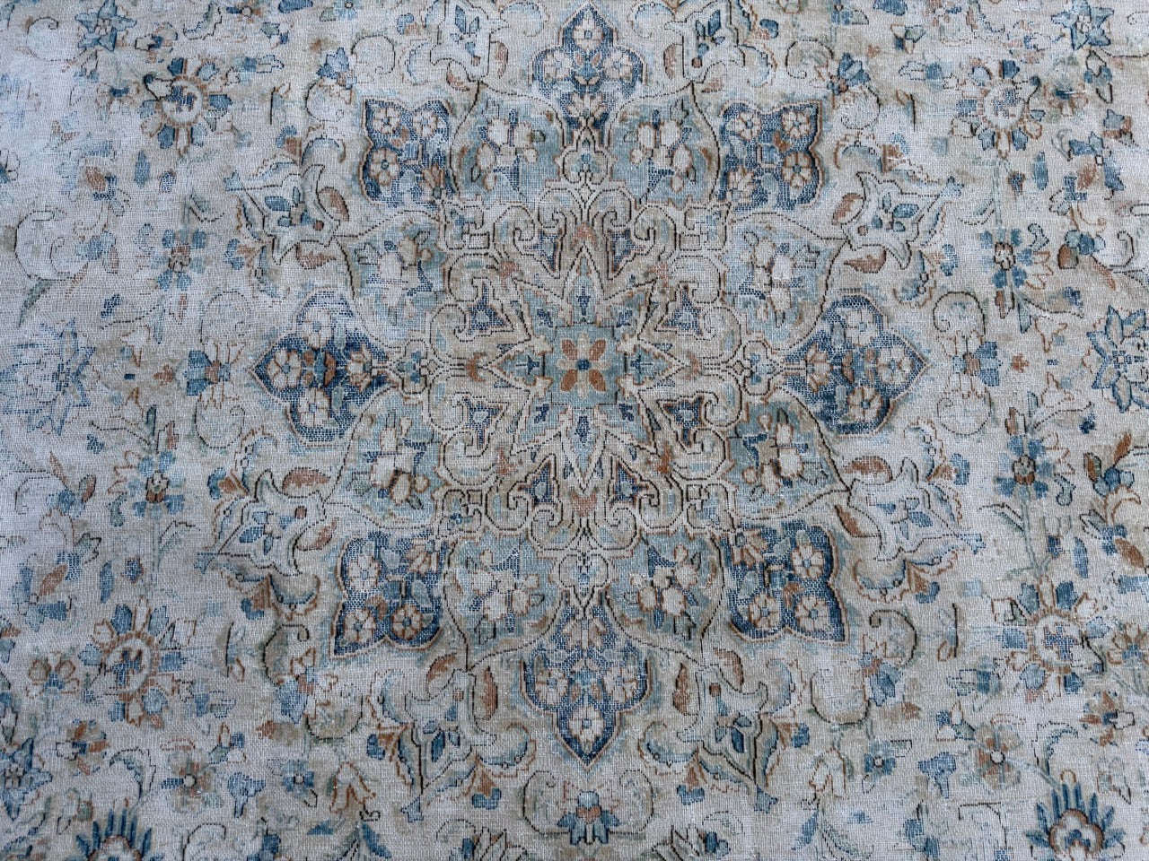 Overdyed Vintage Hand knotted Rug (330x251cm)