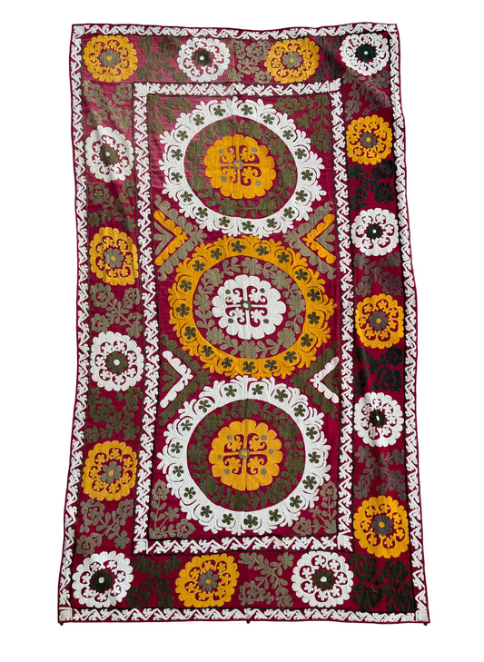 Suzani Hand Embroidered Silk