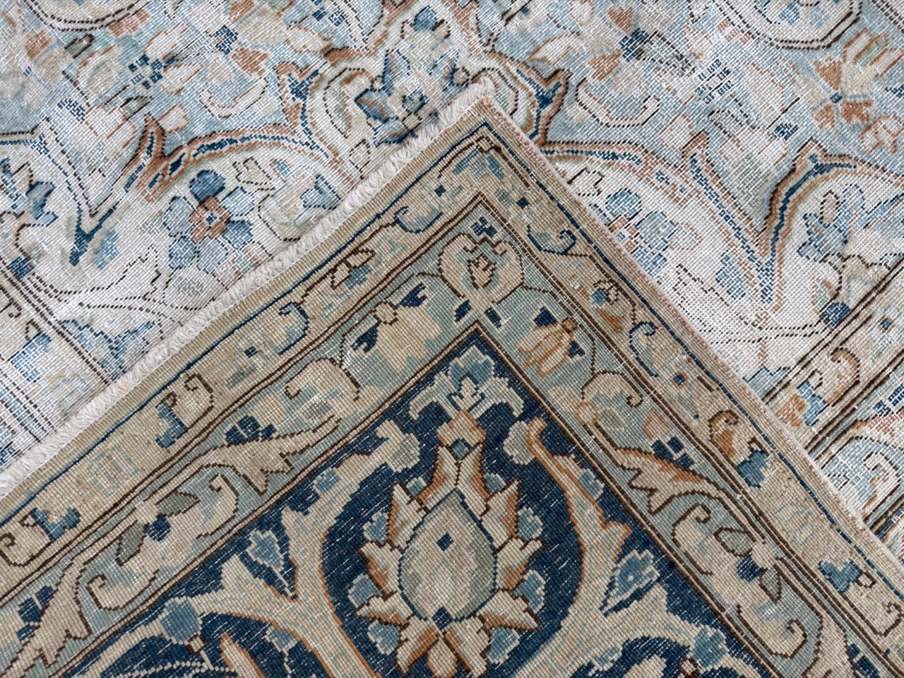 Overdyed Vintage Hand knotted Rug (330x251cm)