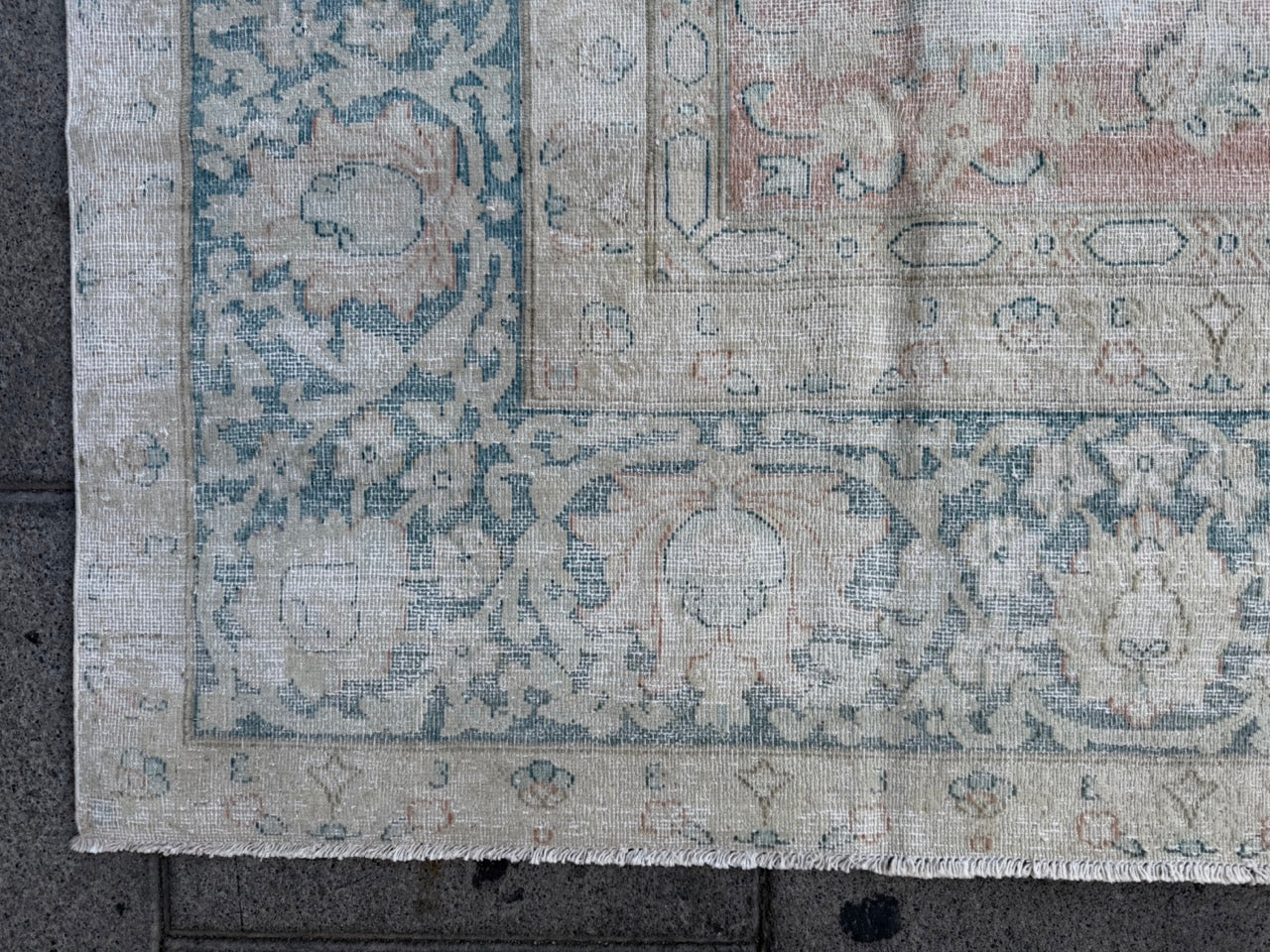 Overdyed Vintage Hand knotted Rug (330x235cm)