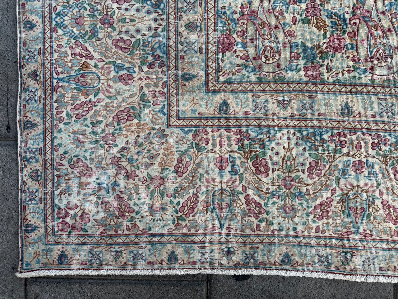 Overdyed Vintage Hand knotted Rug (375x290cm)