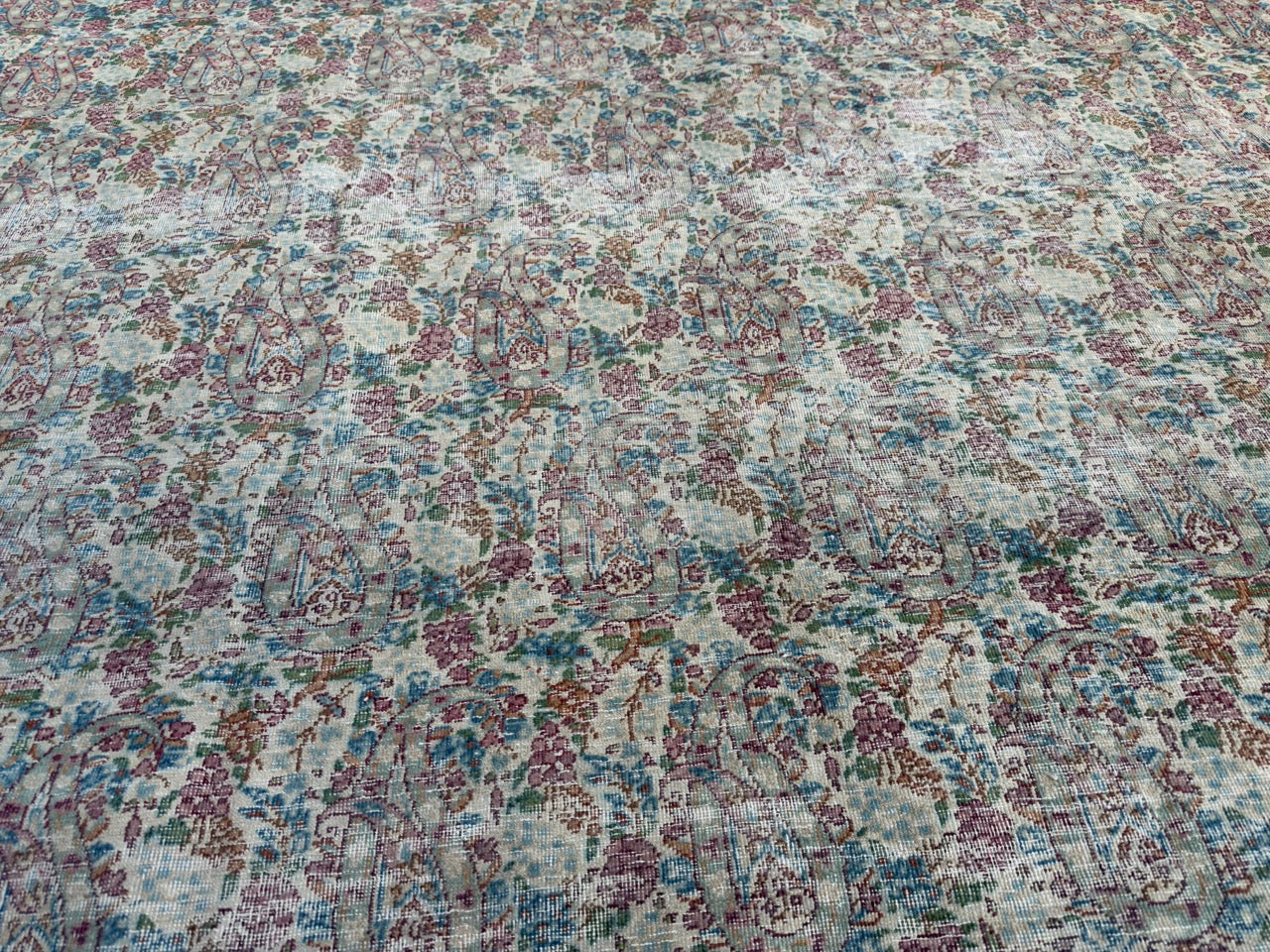 Overdyed Vintage Hand knotted Rug (375x290cm)